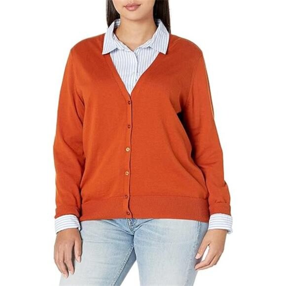 Essentials Women's Lightweight V-Neck Cardigan - Picture 7 of 7